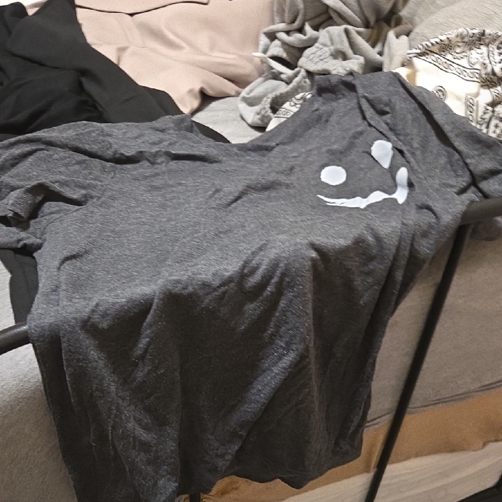American Apparel Dark Gray Graphic Tee